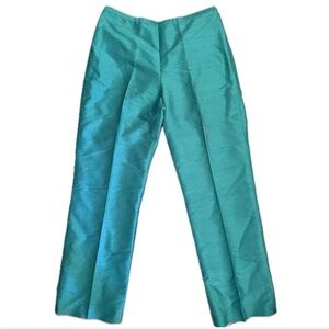 Karen Kane Teal Silk Dress Pants